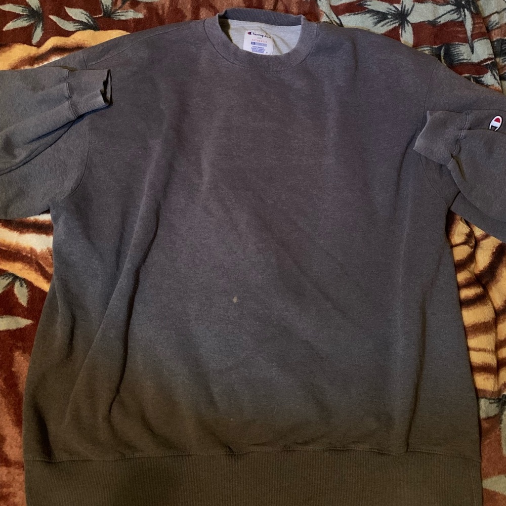 Mens Gray Champion Eco Friendly Sweater